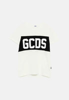 GCDS T-shirt a manica corta bianca per bambino e bambina con stampa logo GCDS Z0UKQC585J105 100B GCDS 