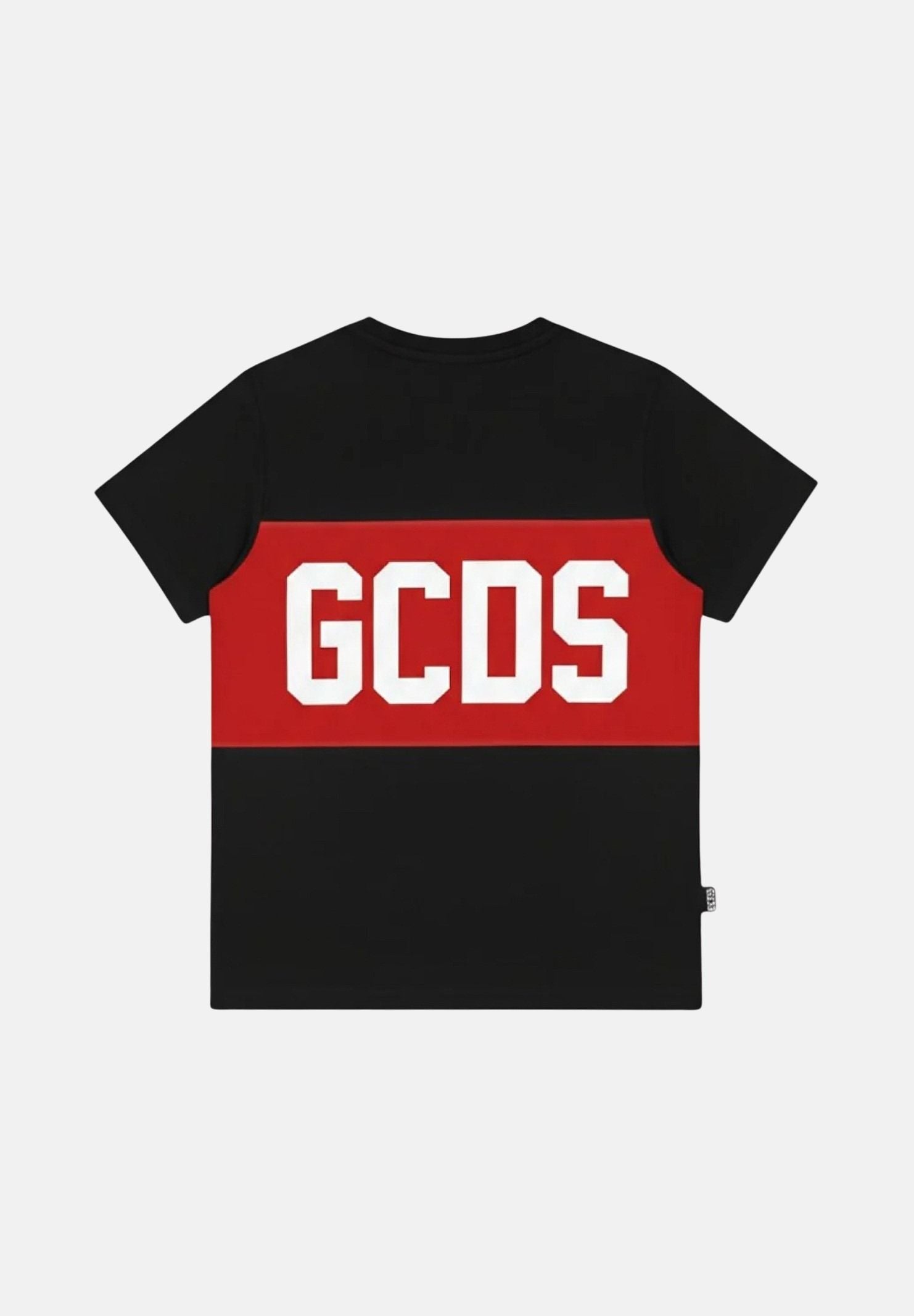 GCDS T-shirt a manica corta nera per bambino e bambina con stampa logo GCDS Z0UKQC585J105 999R GCDS 
