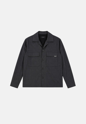I'M BRIAN Camicia grigia da uomo con tasca frontale con cerniera. CA3825 008 I'M BRIAN 