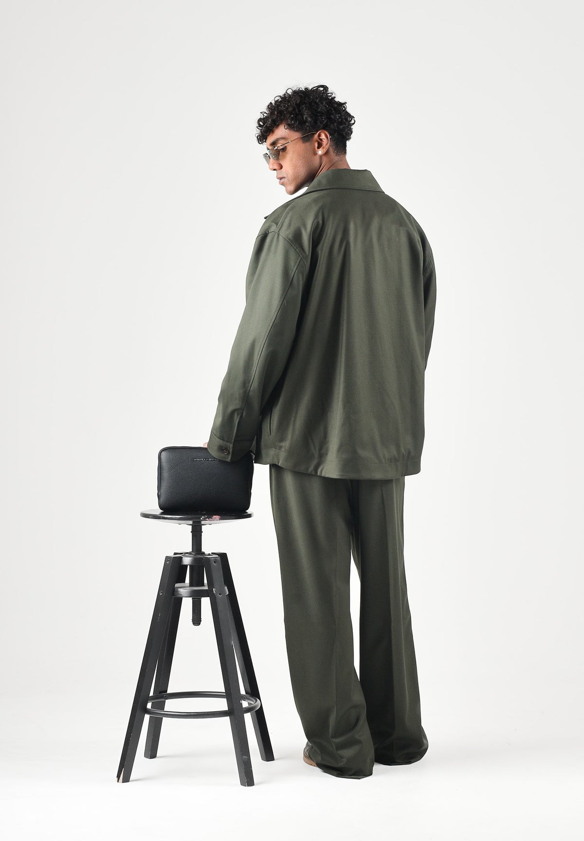 I'M BRIAN Camicia manica lunga verde bosco da uomo CA3826 VE I'M BRIAN 