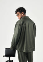 I'M BRIAN Camicia manica lunga verde bosco da uomo CA3826 VE I'M BRIAN 