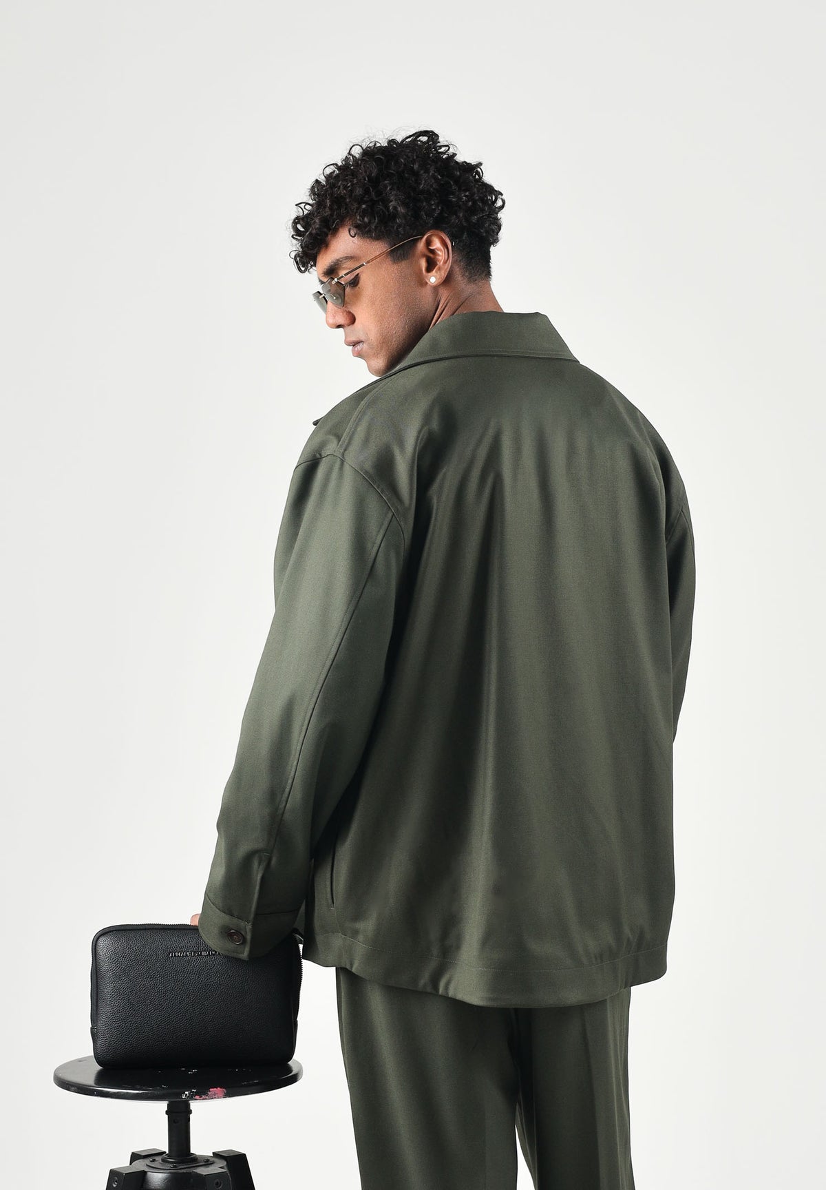 I'M BRIAN Camicia manica lunga verde bosco da uomo CA3826 VE I'M BRIAN 