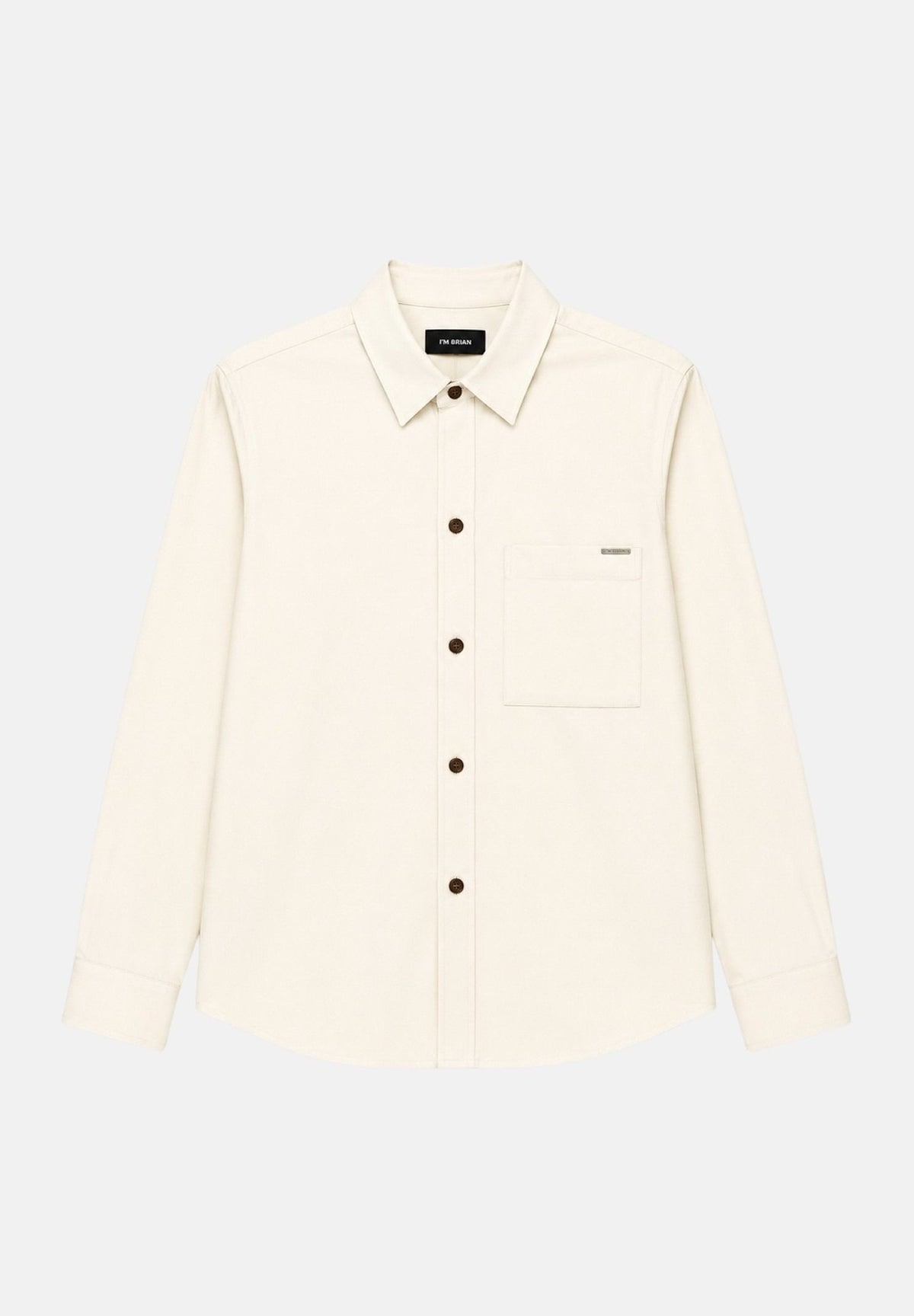 I'M BRIAN Camicia panna da uomo con taschino laterale CA3827 PA I'M BRIAN 