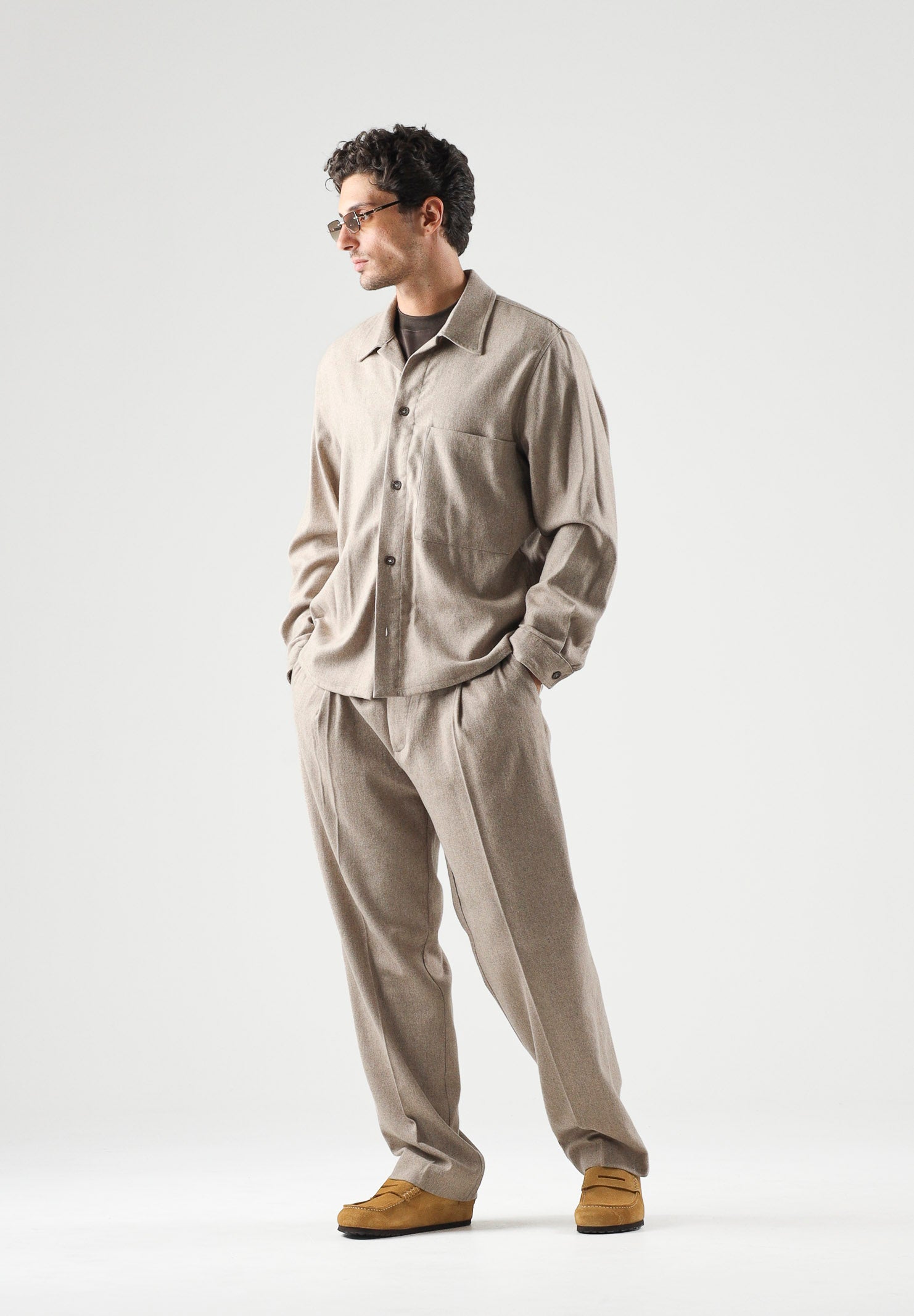 I'M BRIAN Camicia CAMICIA OVERSHIRT beige beige, colore basico beige, uomo. CA3829 0025 I'M BRIAN 