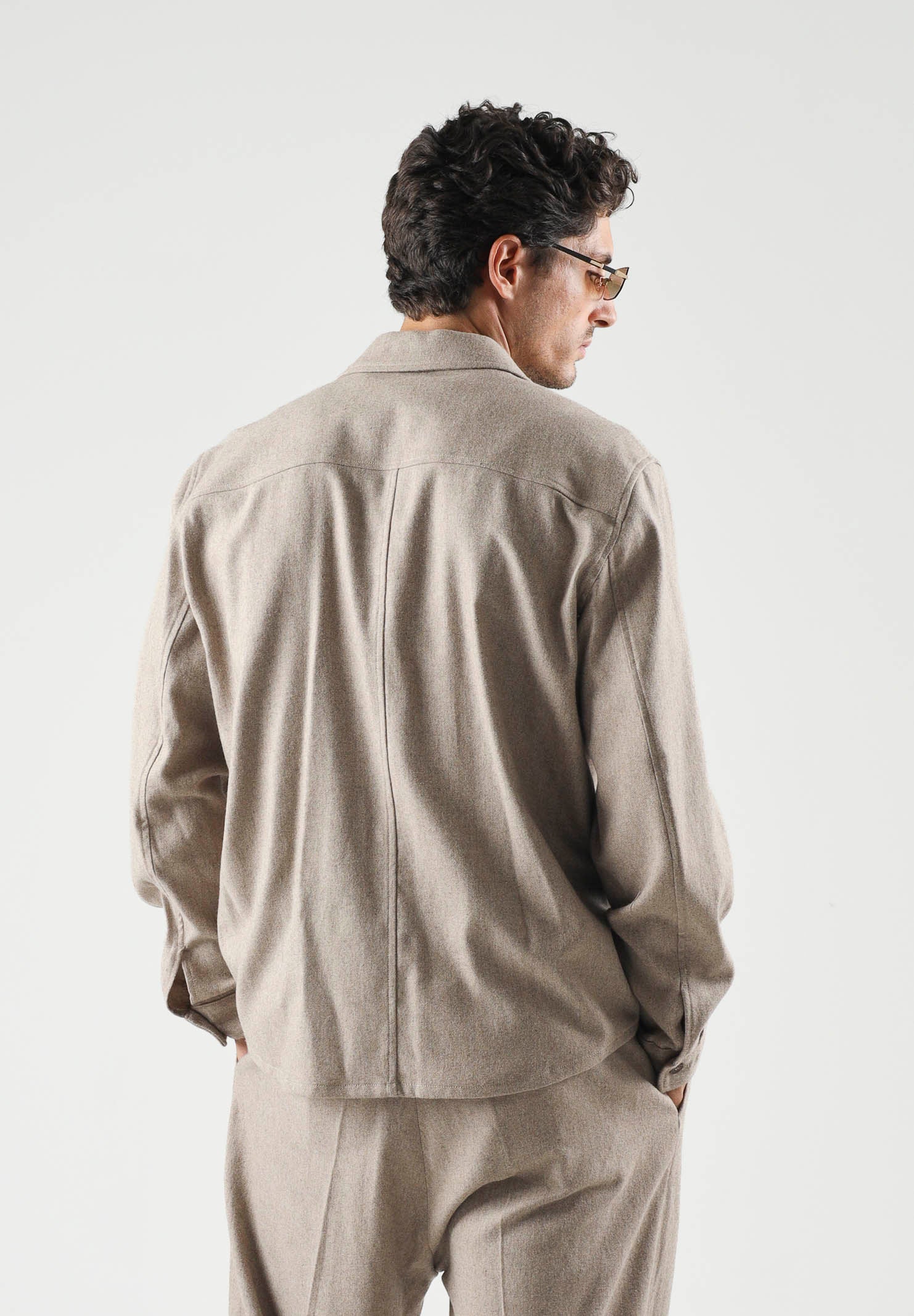 I'M BRIAN Camicia CAMICIA OVERSHIRT beige beige, colore basico beige, uomo. CA3829 0025 I'M BRIAN 