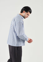 I'M BRIAN Camicia manica lunga  celeste per uomo con taschino applicato e colletto classico. CA3841 CEL I'M BRIAN 