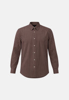 I'M BRIAN Camicia manica lunga bordeaux da uomo con fantasia a righe CA3843 0029 I'M BRIAN 
