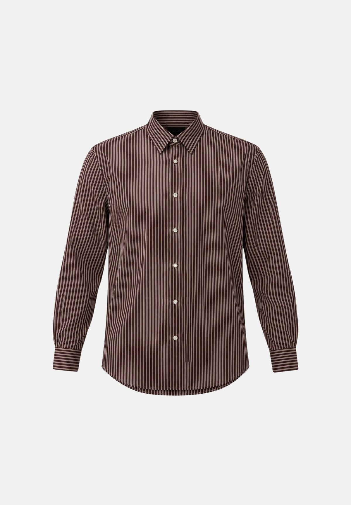 I'M BRIAN Camicia manica lunga bordeaux da uomo con fantasia a righe CA3843 0029 I'M BRIAN 