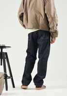 I'M BRIAN Jeans gamba dritta nero da uomo con classica costruzione cinque tasche. ERIKL2526 LAV2526 I'M BRIAN 