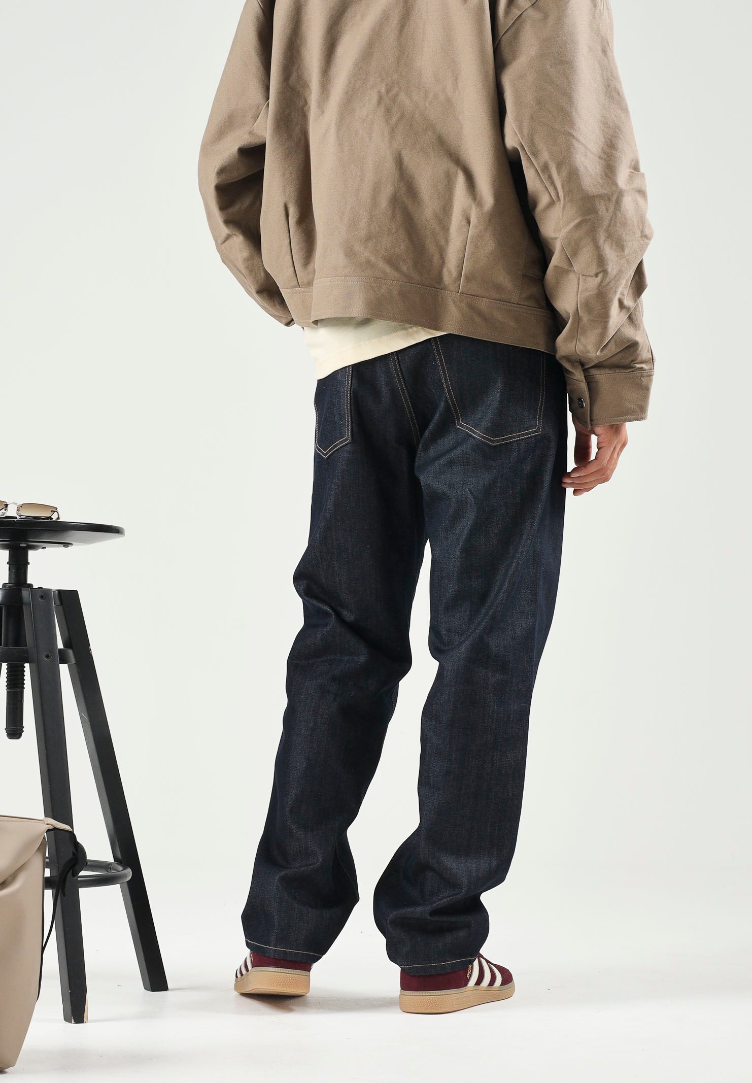 I'M BRIAN Jeans gamba dritta nero da uomo con classica costruzione cinque tasche. ERIKL2526 LAV2526 I'M BRIAN 
