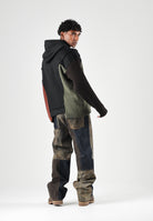 I'M BRIAN Felpa con cappuccio nera da uomo con coulisse regolabile. F3921 0028 I'M BRIAN 