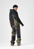 I'M BRIAN Jeans PATCHWORK BAGGY  blu denim per uomo con inserti patchwork in lavaggi differenti. JASON1526 LAV1526 I'M BRIAN 