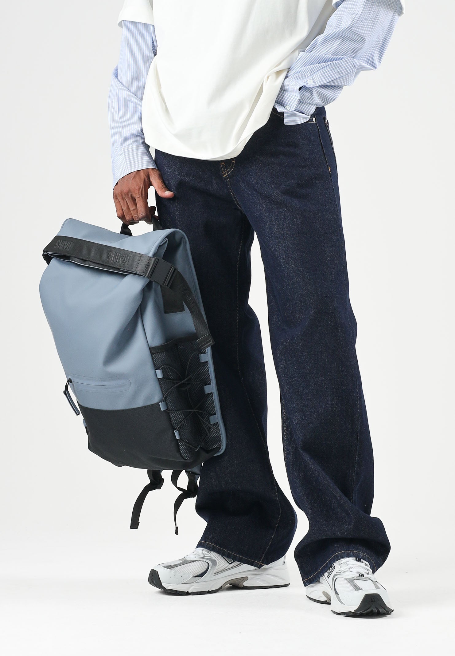 I'M BRIAN Jeans nero  per uomo e donna con lavaggio scuro uniforme, taglio ampio e comodo JASONL2326 LAV2326 I'M BRIAN 