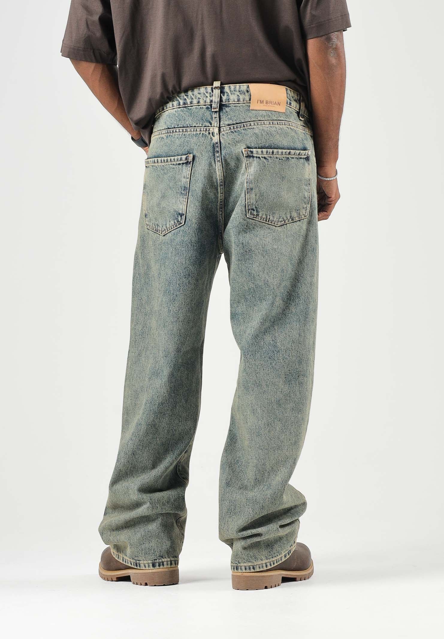 I'M BRIAN Jeans JASON lavaggio grigio denim da uomo JASONL2626 LAV2626 I'M BRIAN 
