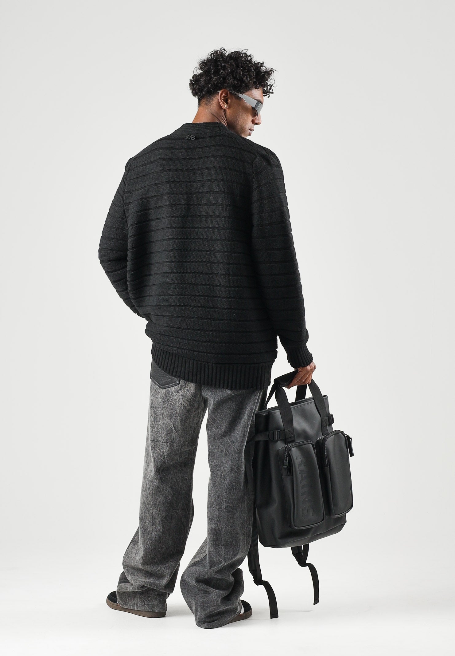 I'M BRIAN Cardigan corto nero da uomo MA3803 009 I'M BRIAN 