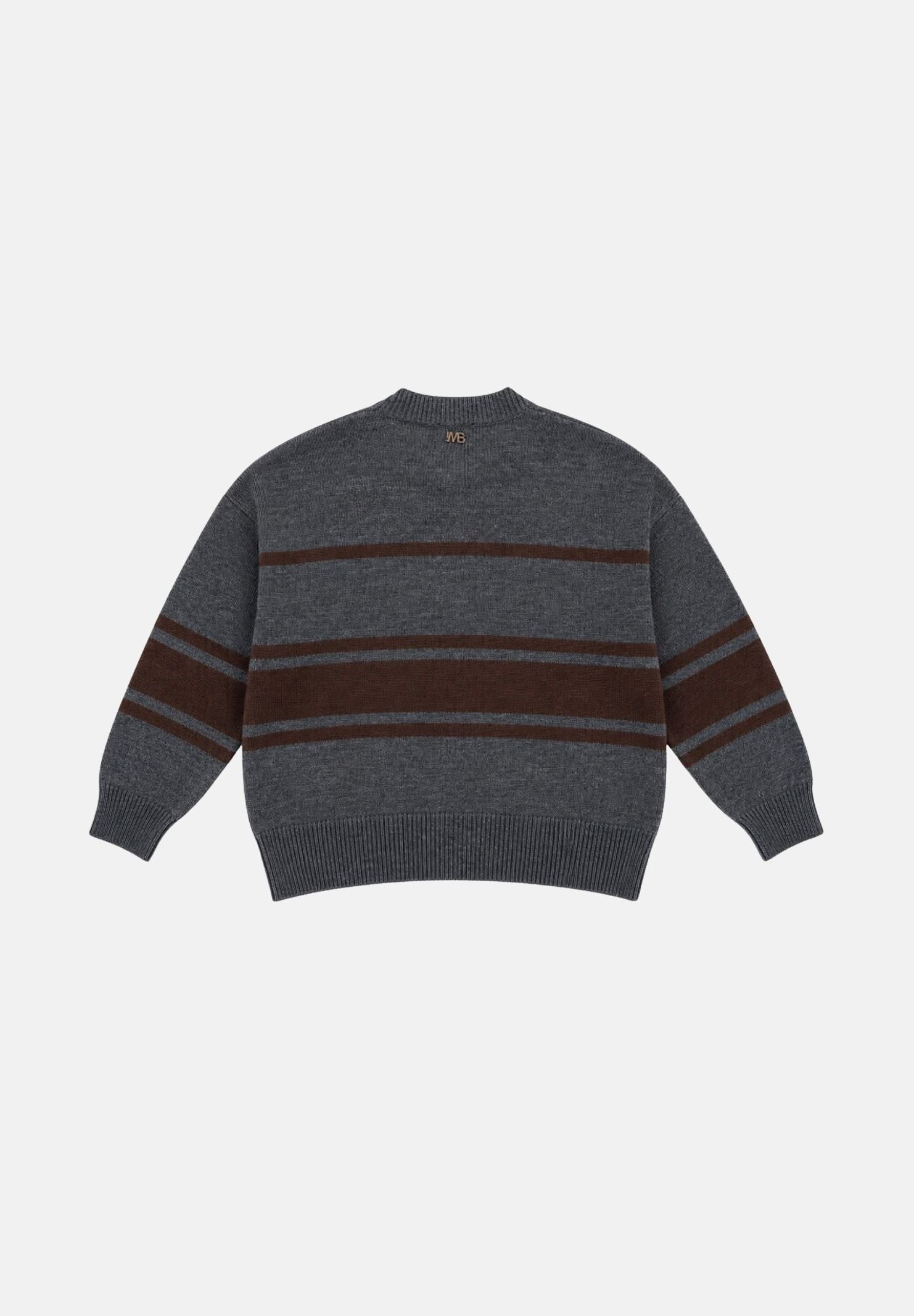 I'M BRIAN Cardigan corto grigio per uomo e donna con scollo a V, chiusura frontale con bottoni e fantasia MA3808 GR I'M BRIAN 