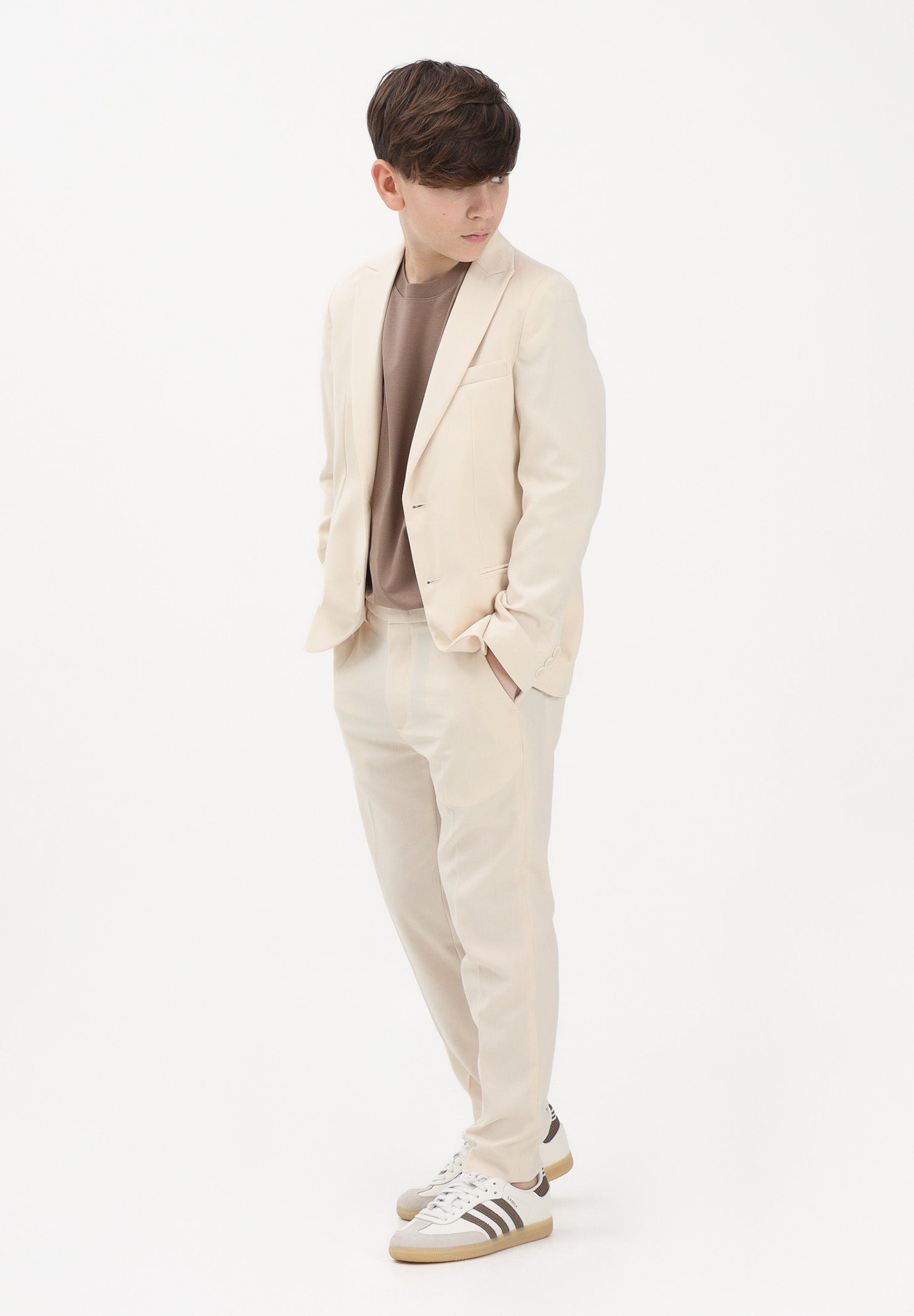 I'M BRIAN Pantaloni eleganti panna da bambino PA3686J PA I'M BRIAN 