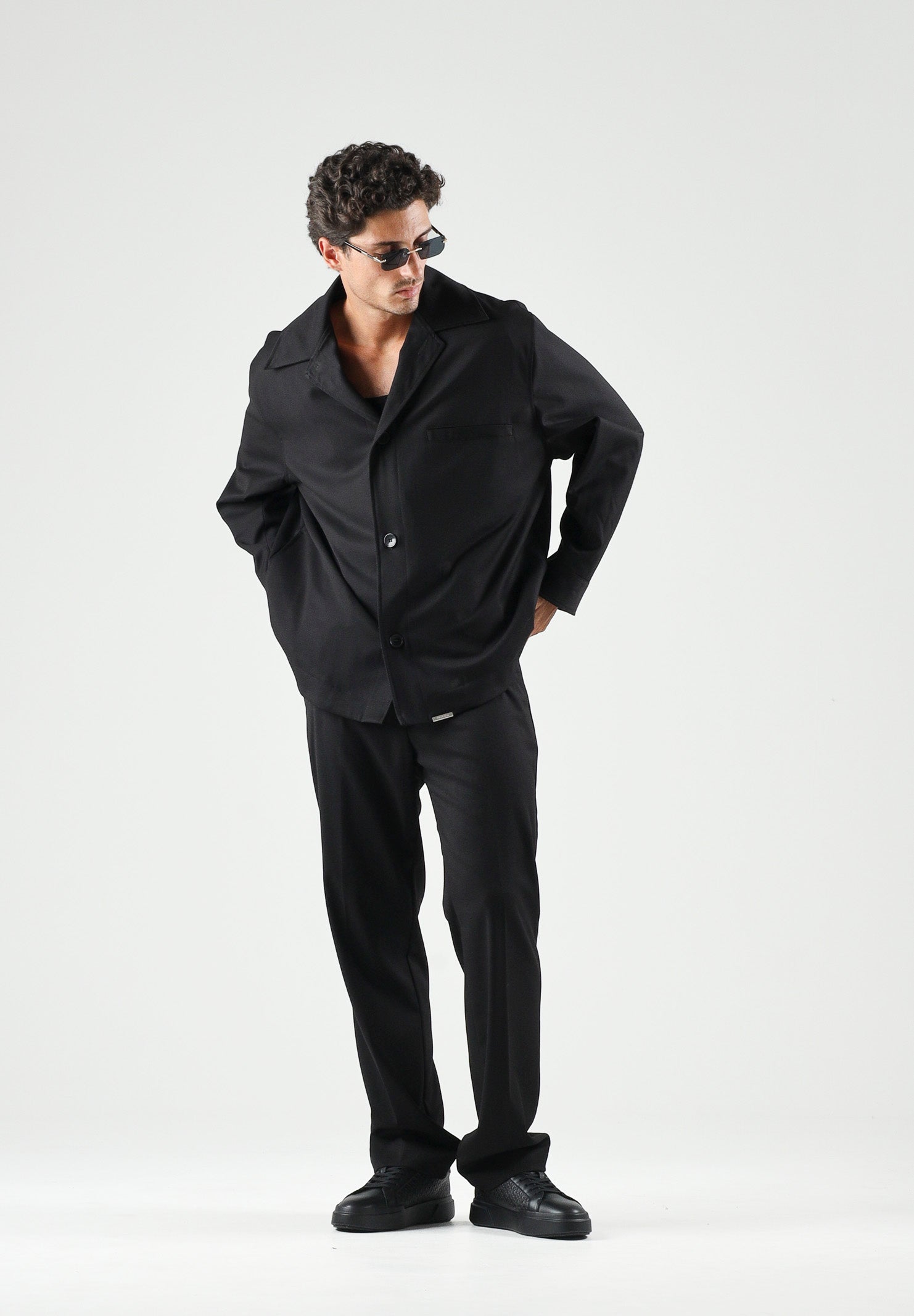 I'M BRIAN Pantaloni CARGO nero nero, colore basico nero, uomo. PA3886 009 I'M BRIAN 