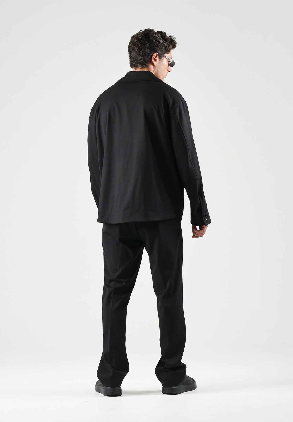 I'M BRIAN Pantaloni eleganti CARGO neri da uomo con tasche applicate. PA3886 009 I'M BRIAN 