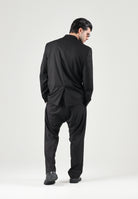 I'M BRIAN Pantaloni neri per uomo con vita elasticizzata e coulisse. PA3889 009 I'M BRIAN 