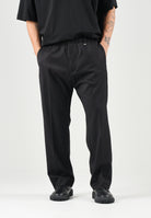 I'M BRIAN Pantaloni neri per uomo con vita elasticizzata e coulisse. PA3889 009 I'M BRIAN 