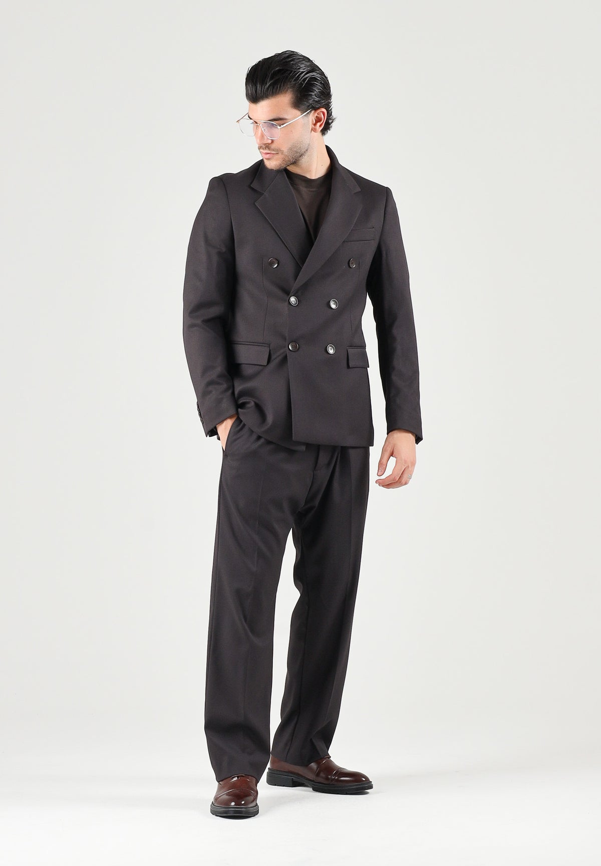 I'M BRIAN Pantaloni moro-marrone per uomo con vita elasticizzata e coulisse. PA3889 020 I'M BRIAN 