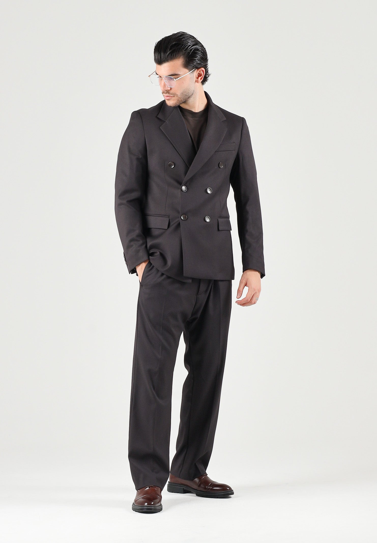 I'M BRIAN Pantaloni moro-marrone per uomo con vita elasticizzata e coulisse. PA3889 020 I'M BRIAN 