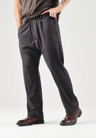 I'M BRIAN Pantaloni moro-marrone per uomo con vita elasticizzata e coulisse. PA3889 020 I'M BRIAN 