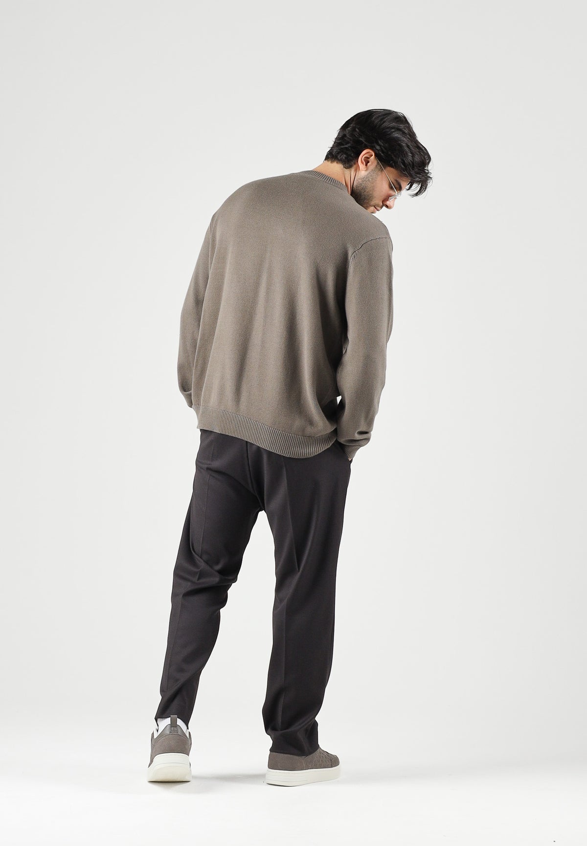 I'M BRIAN Pantaloni moro-marrone per uomo con vita elasticizzata e coulisse. PA3889 020 I'M BRIAN 