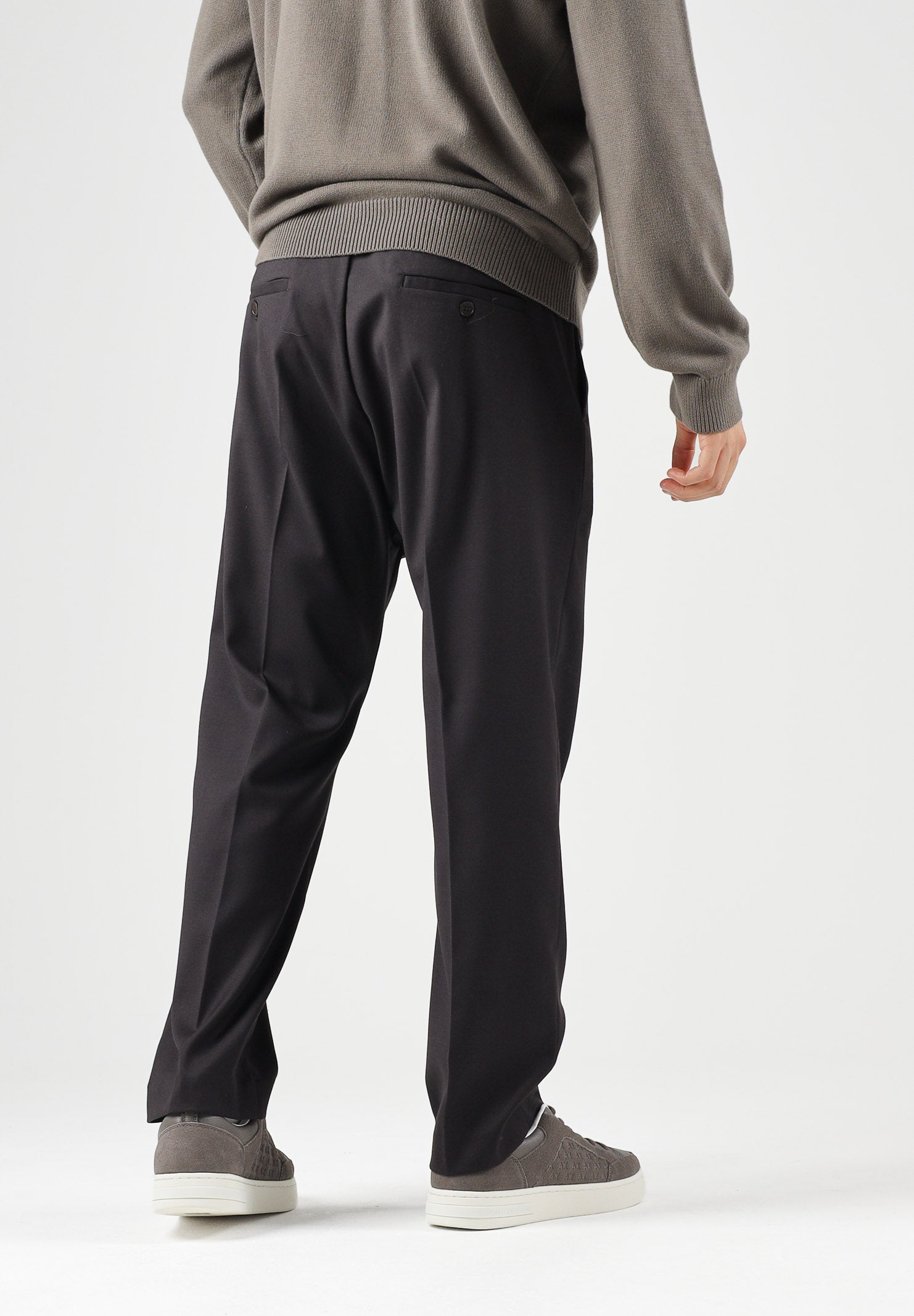 I'M BRIAN Pantaloni moro-marrone per uomo con vita elasticizzata e coulisse. PA3889 020 I'M BRIAN 