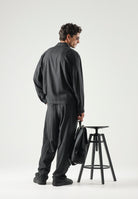 I'M BRIAN Pantalone grigio da uomo con motivo gessato a righe verticali. PA3908 GR I'M BRIAN 