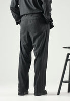 I'M BRIAN Pantalone grigio da uomo con motivo gessato a righe verticali. PA3908 GR I'M BRIAN 