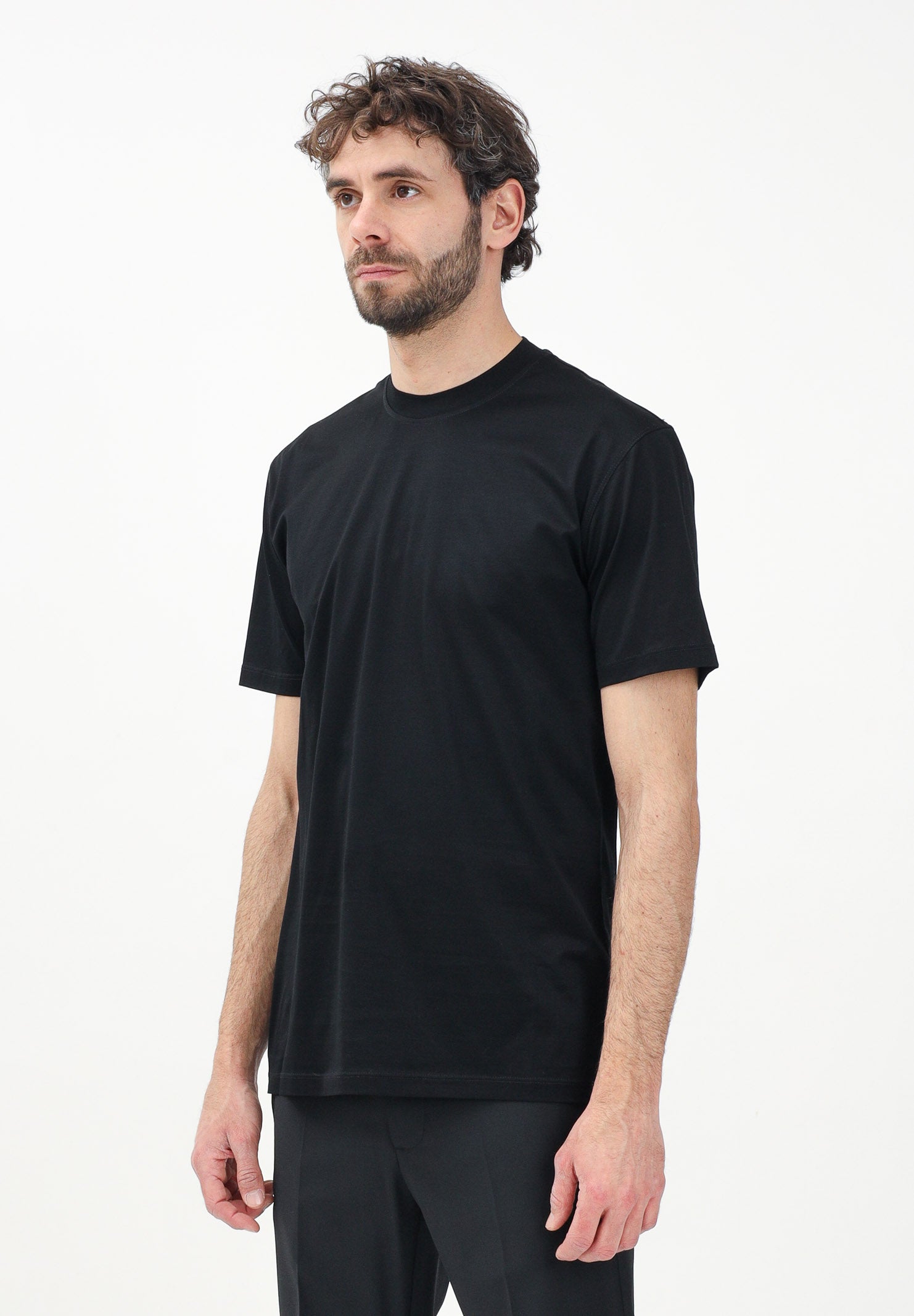 I'M BRIAN T-shirt a manica corta nera da uomo TS3327 009 I'M BRIAN 