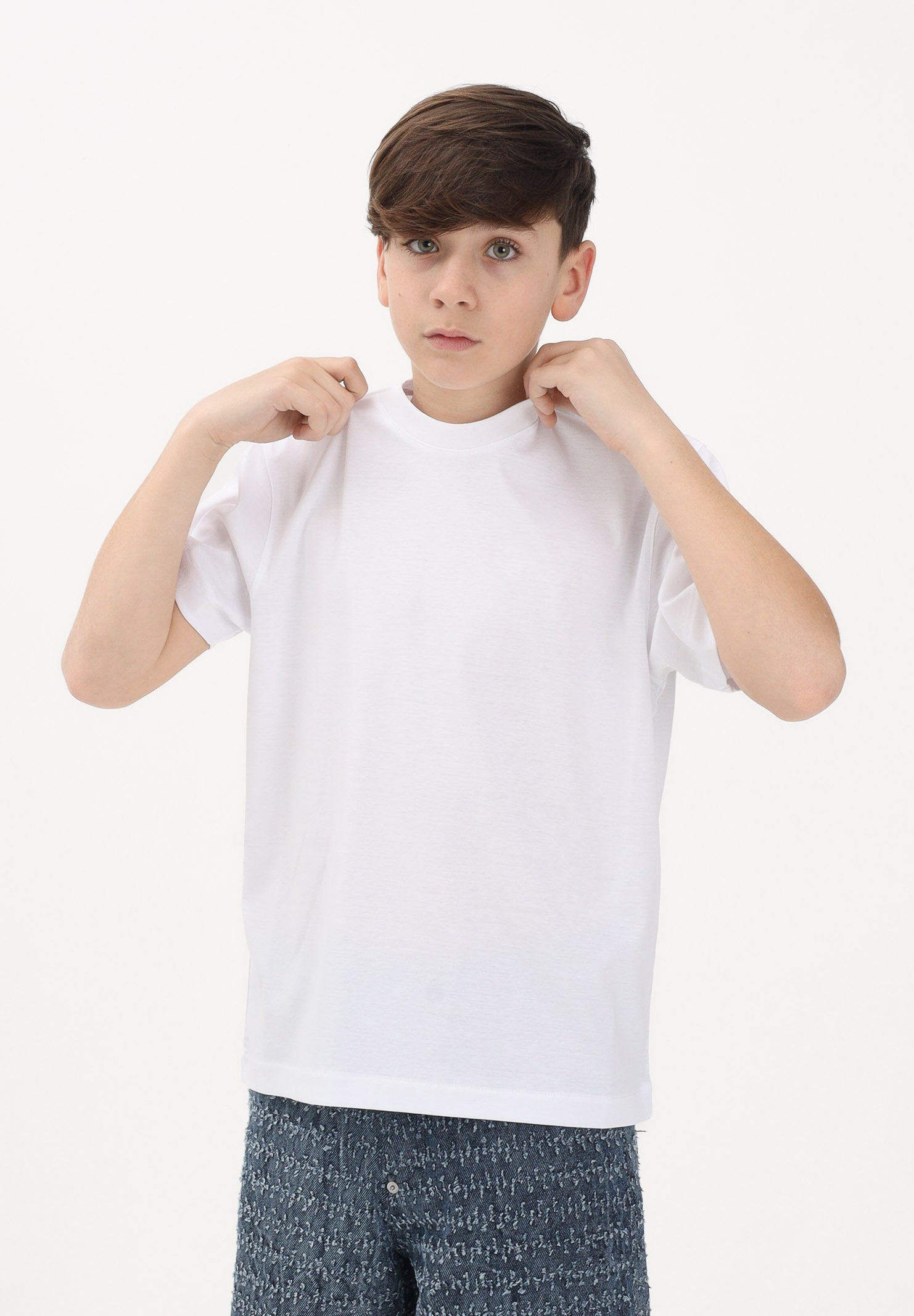 I'M BRIAN T-shirt a manica corta bianca da bambino TS3742J 002 I'M BRIAN 