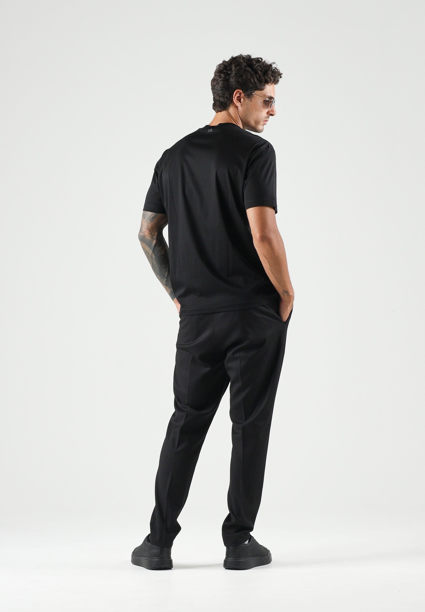 I'M BRIAN T-shirt basic girocollo nero da uomo TS3930 009 I'M BRIAN 