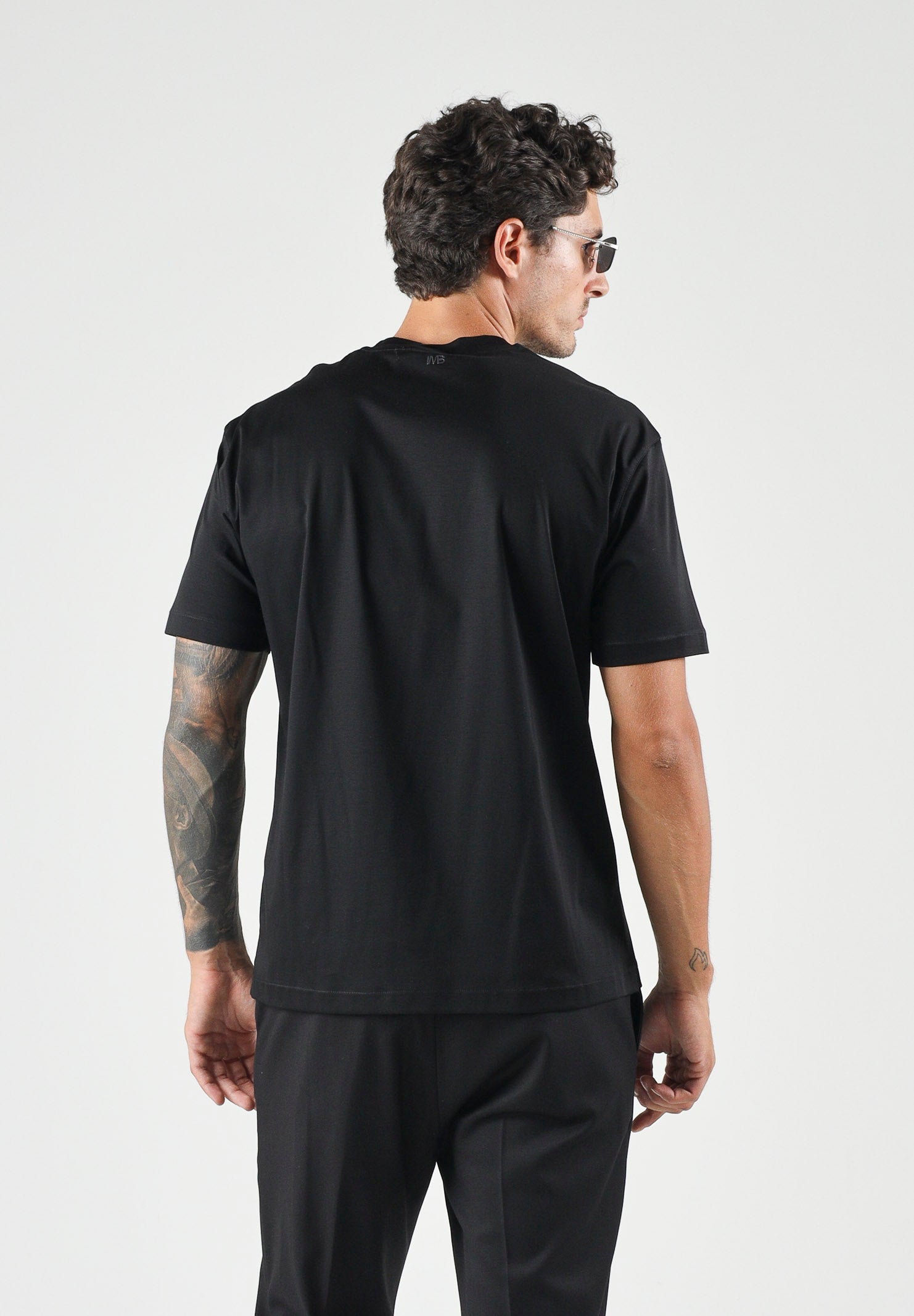 I'M BRIAN T-shirt basic girocollo nero da uomo TS3930 009 I'M BRIAN 