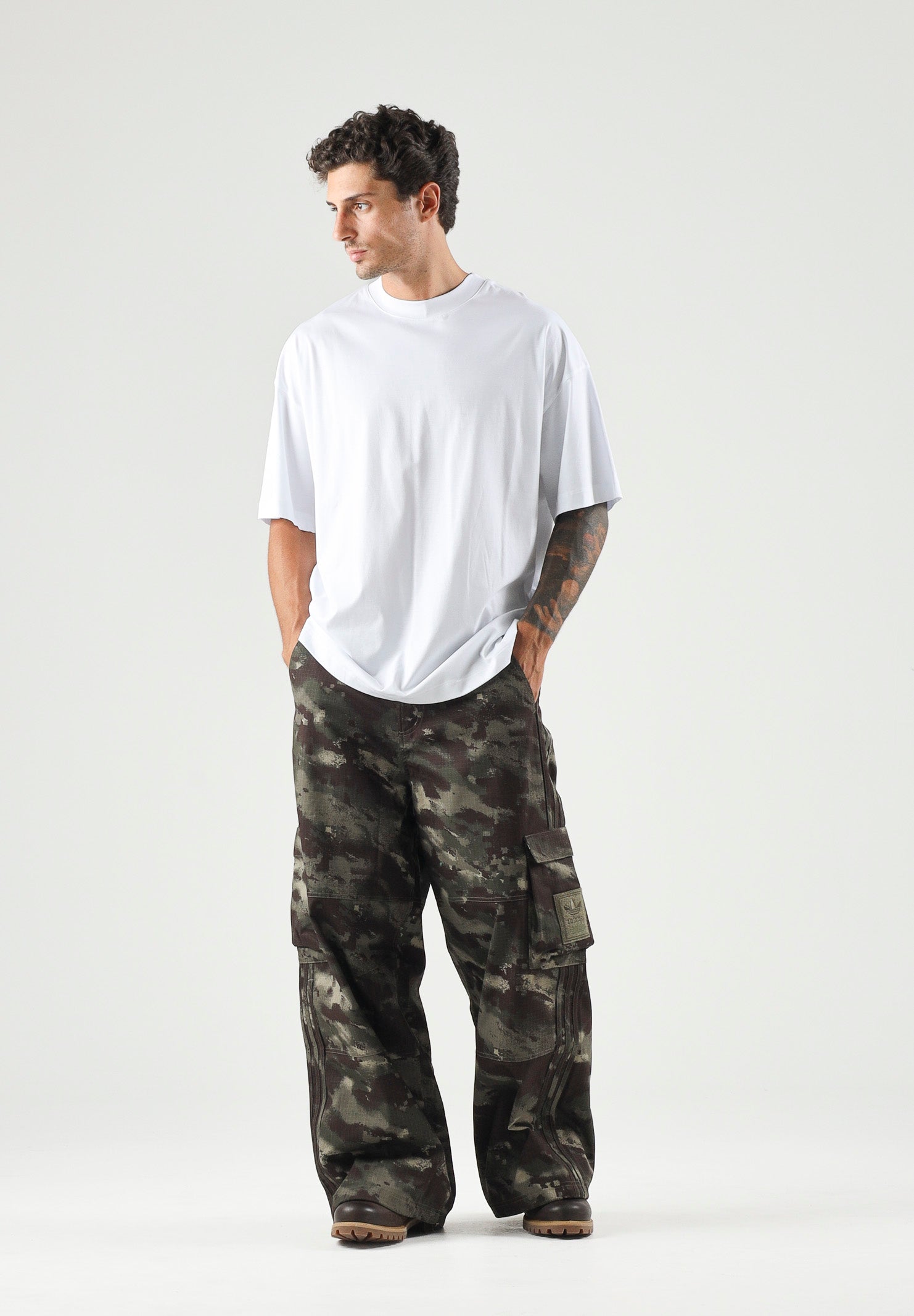 I'M BRIAN T-shirt girocollo bianca da uomo in tinta unita TS3931 002 I'M BRIAN 