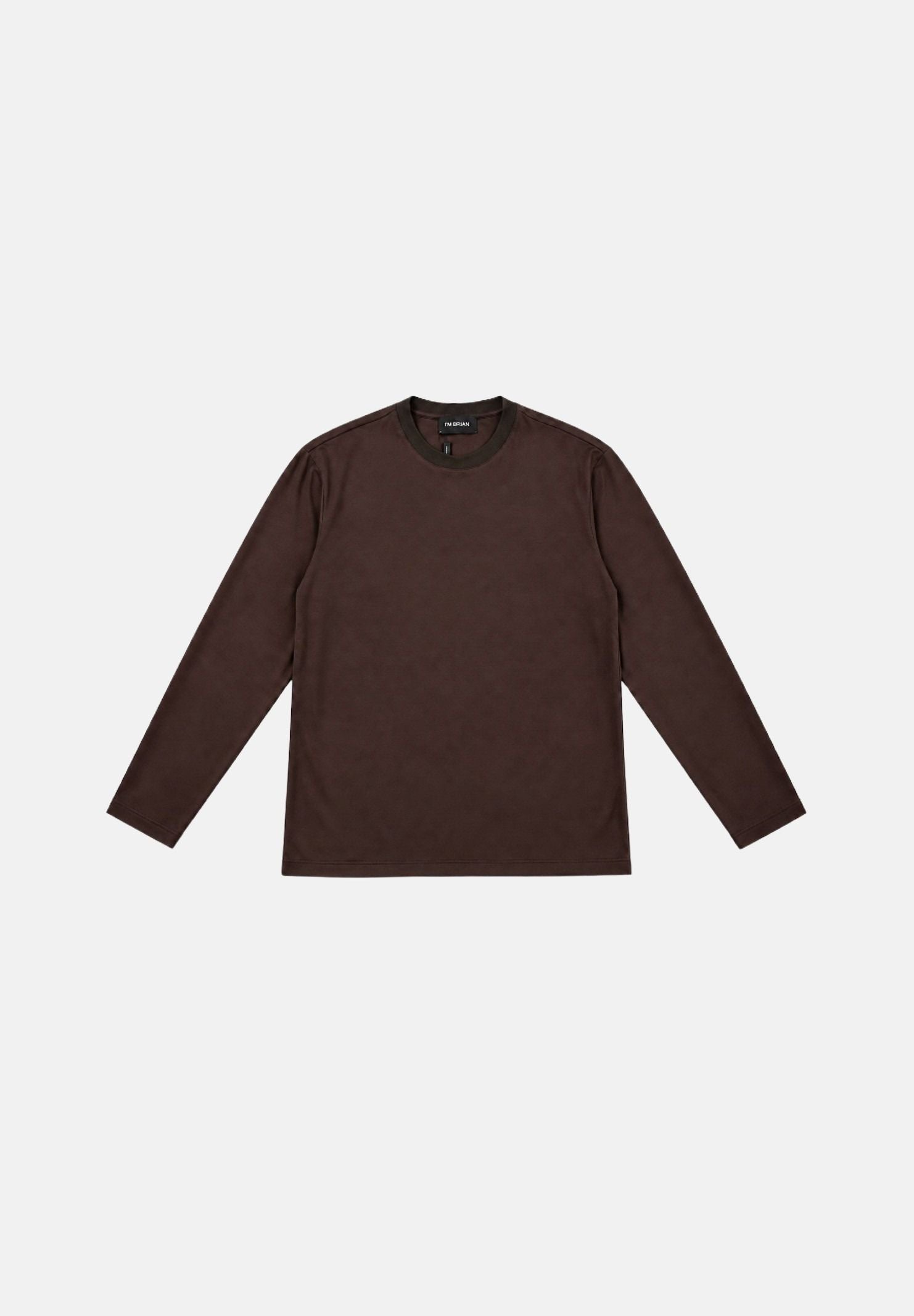 I'M BRIAN T-shirt manica lunga moro per uomo con design essenziale e vestibilità comoda. TS3932 020 I'M BRIAN 