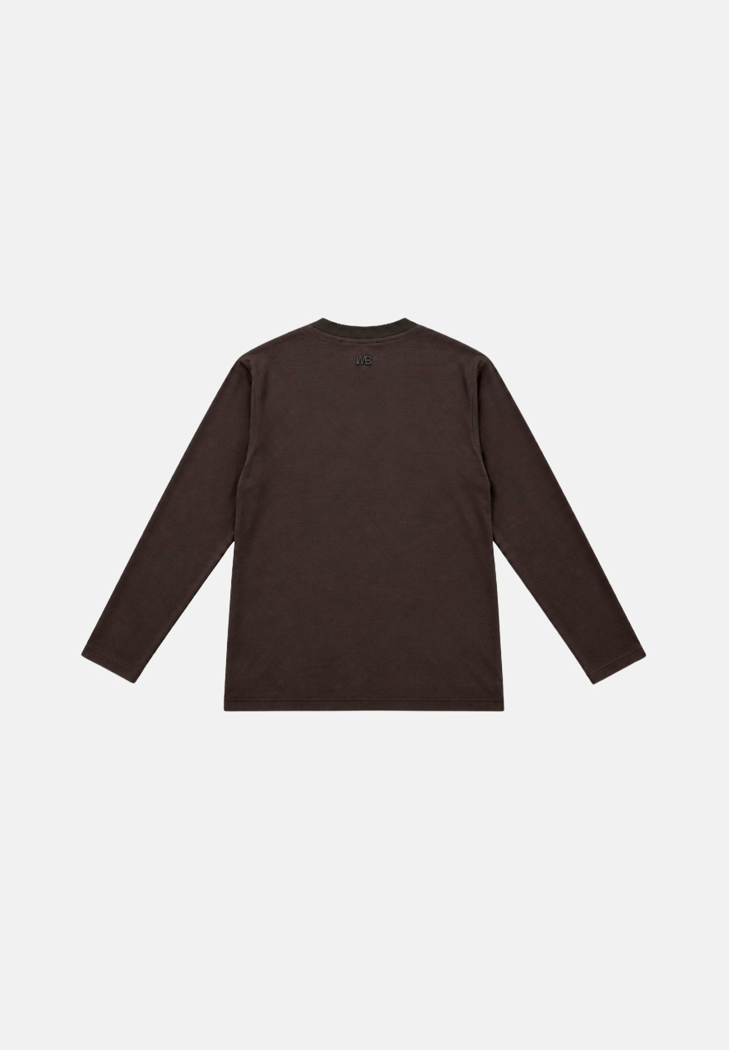 I'M BRIAN T-shirt manica lunga moro per uomo con design essenziale e vestibilità comoda. TS3932 020 I'M BRIAN 