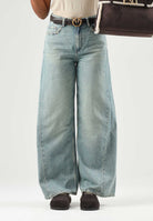 JDY Jeans JDYLIVE blu denim medio da donna con gamba ampia e vita regolare 15342782 MEBL JDY 