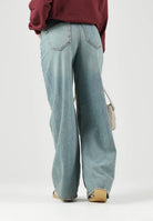JDY Jeans JDYLIVE blu denim medio da donna con gamba ampia e vita regolare 15342782 MEBL JDY 