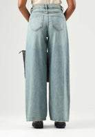 JDY Jeans JDYLIVE blu denim medio da donna con gamba ampia e vita regolare 15342782 MEBL JDY 