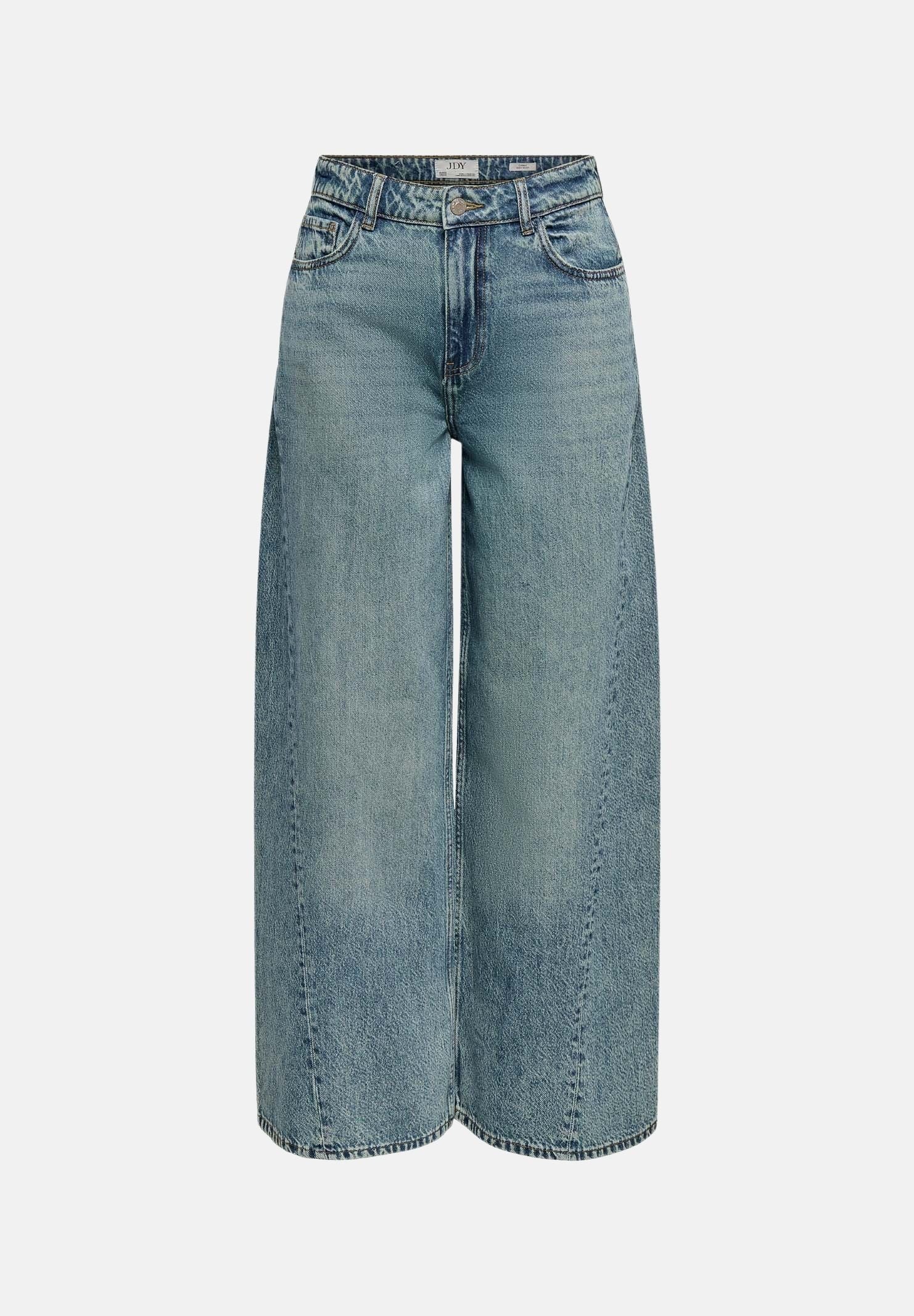 JDY Jeans JDYLIVE blu denim medio da donna con gamba ampia e vita regolare 15342782 MEBL JDY 