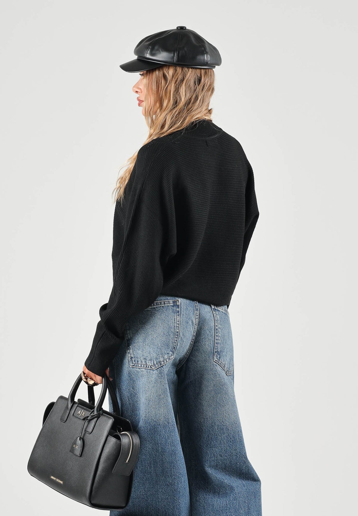 JDY Maglia JDYPRIME a collo alto nero da donna 15351898 BL JDY 