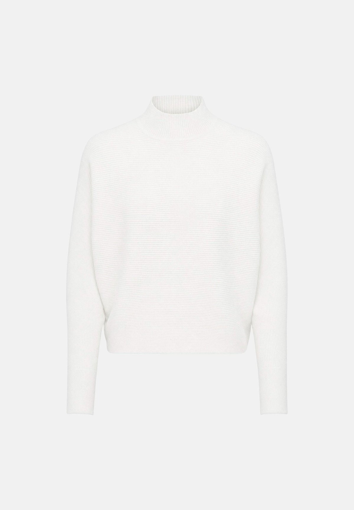 JDY Maglia JDYPRIME LIFE Cloud mélange-bianco da donna con collo alto e maniche a pipistrello. 15351898 CLDA JDY 