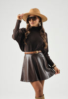 JDY Maglia JDYPRIME Coffee Bean Melange, marrone, donna. 15351898 COBE JDY 