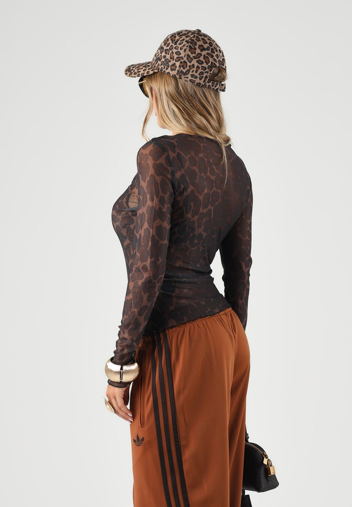 JDY Top elegante animalier da donna con trasparenze 15356004 COBE JDY 