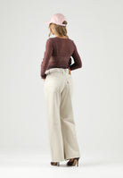 JDY Top maniche lunghe viola da donna con finiture arricciate sui bordi 15356004 HU JDY 