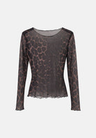 JDY Top elegante animalier da donna con trasparenze 15356004 COBE JDY 