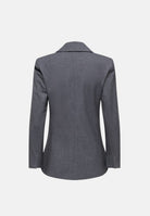 JDY Giacca monopetto grigio da donna con collo a rever e abbottonatura asimmetrica 15371417 DAGR JDY 